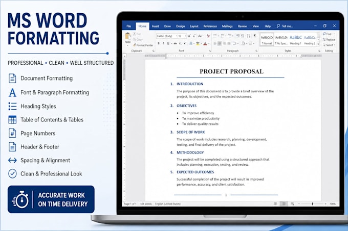 do data entry and ms word formatting professionally