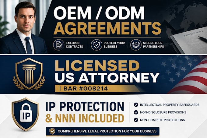 draft bulletproof oem and odm manufacturing agreements