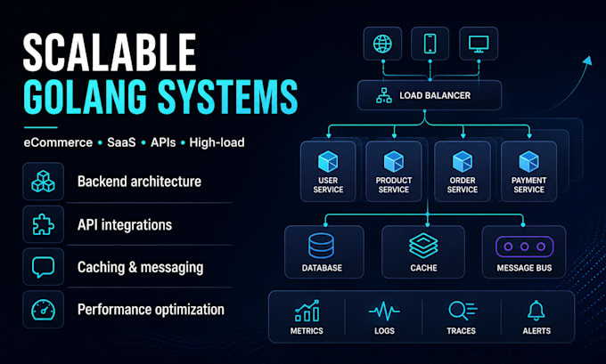 build scalable golang backend apis and microservices