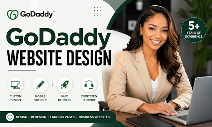 godaddy website design, godaddy website redesign, develop godaddy