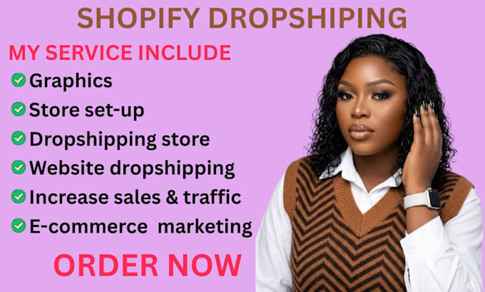 design shopify dropshipping store, and shopify website