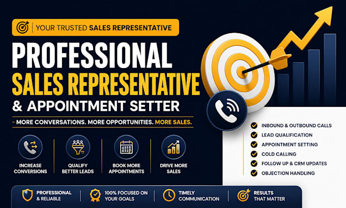 your professional remote sales representative and appointment setter