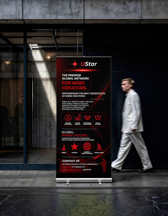 make a promotional professional branding design