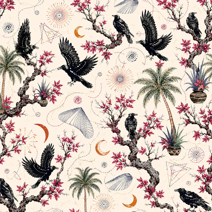 create premium jungle and snake print seamless patterns