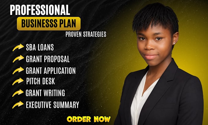 write compelling sba business plan and grant proposal for loan approval