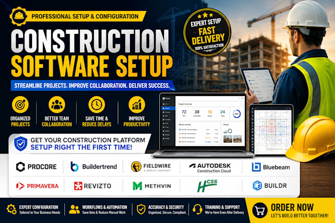 do fieldwire methvin revizto construction project autodesk hcss buildr procore