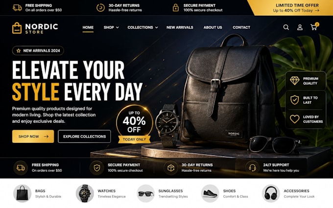 build or redesign hostinger ecommerce website online store with payment setup