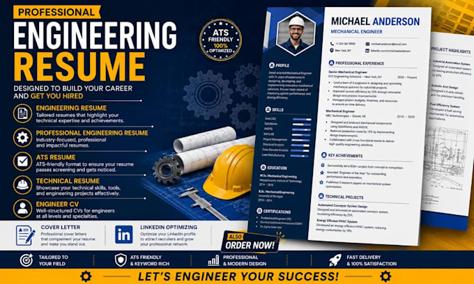 write an ats optimized engineering resume