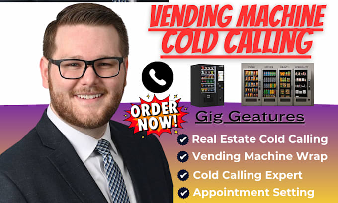 vending machine vending locator janitorial cold calling lead generation caller