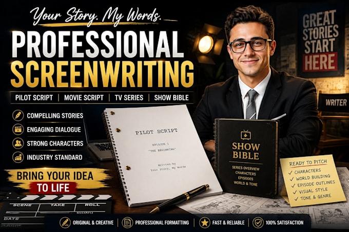 write a compelling TV pilot, screenplay or show bible