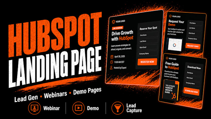 build a custom hubspot landing page
