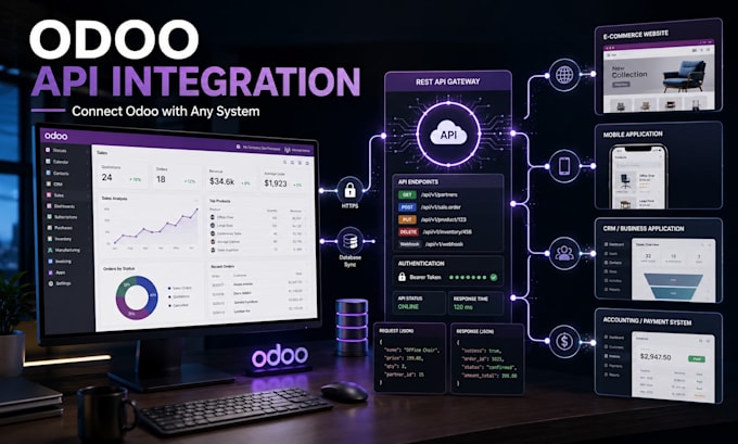 develop custom rest apis for odoo erp