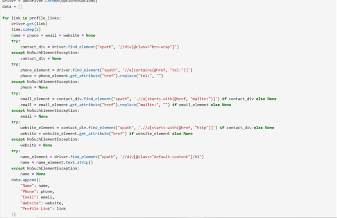 do web scraping and automation using python