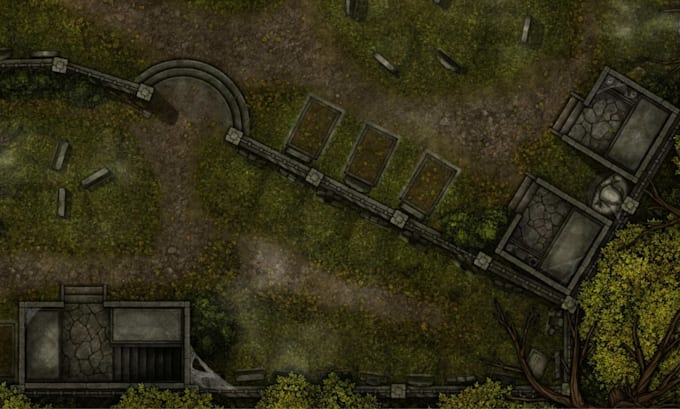 create custom dnd battle map, fantasy battlemap board game rpg map artist