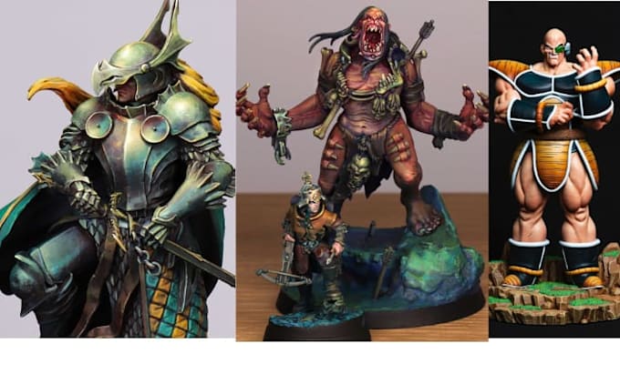 sculpt action figure, miniature, 3d character, model ,ready for printing