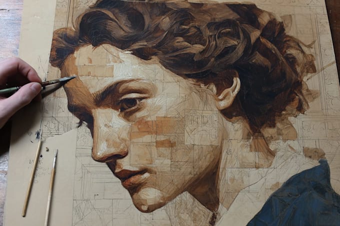 paint traditional oil painting portrait