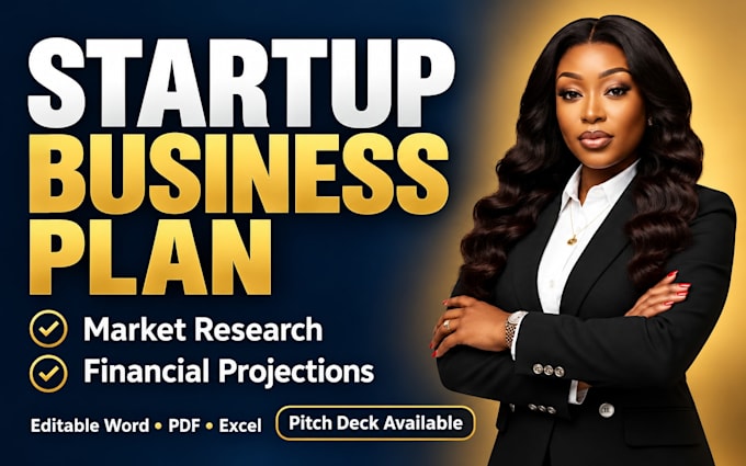 write a startup business plan with financial projections