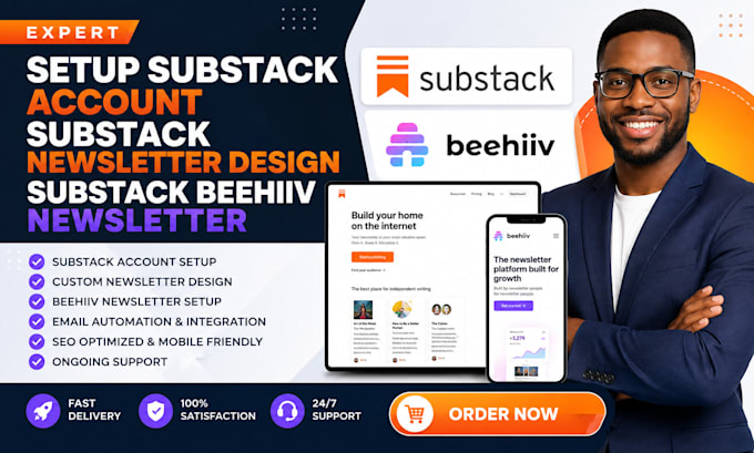 setup substack account substack newsletter design substack beehiiv newsletter