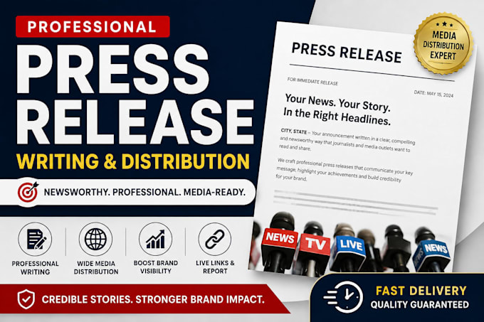 do press release, press release distribution and submit press release