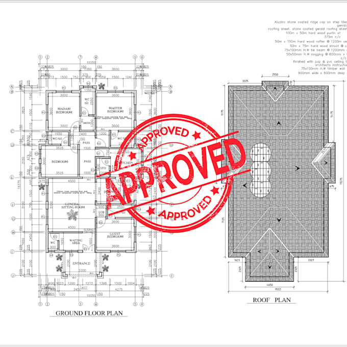 create residential house permit drawings and building plans