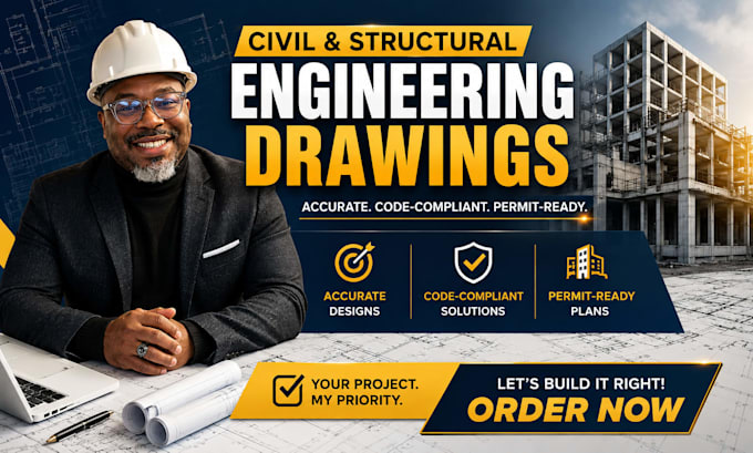 do civil and structural engineering drawing for florida texas califonia