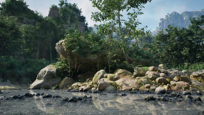 design 3d medieval open world map terrain and level design in unity and ue5
