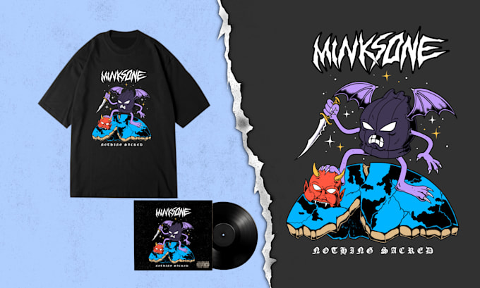 create graffiti,artwork,illustration for hardcore punk band