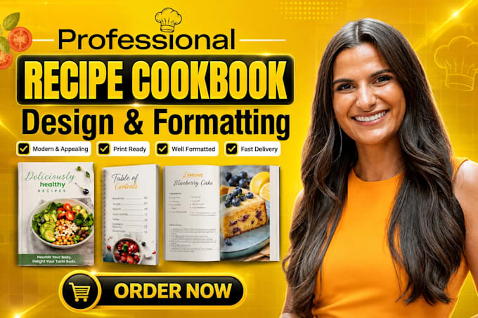 create professional menu design, ebook, or cookbook design in canva