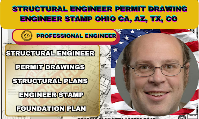 structural engineer permit drawing engineer stamp ohio ca, az, tx, co