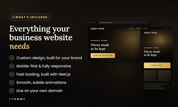 create or rebuild a modern nextjs website in 24 hours