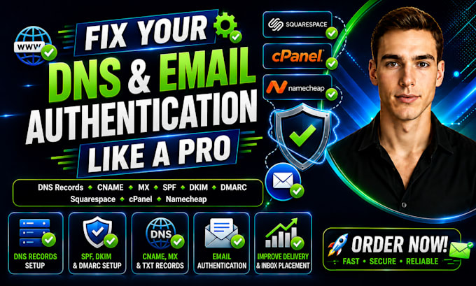 dns records,email authentication,cname squarespace cpanel dns namecheap fix pro