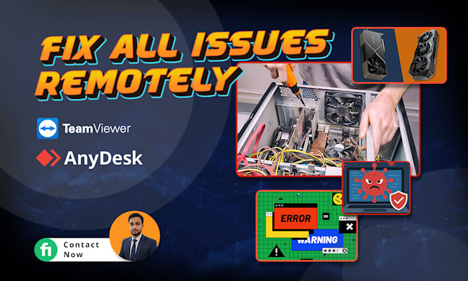 fix, repair any computer issue, speed up and optimize pc, remove malware