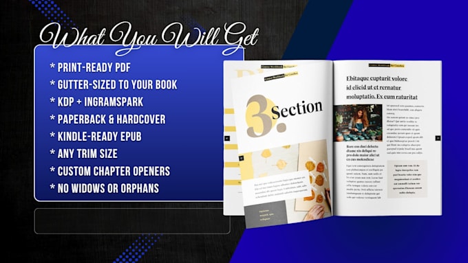 typeset and format your manuscript into a print ready book interior for kdp epub