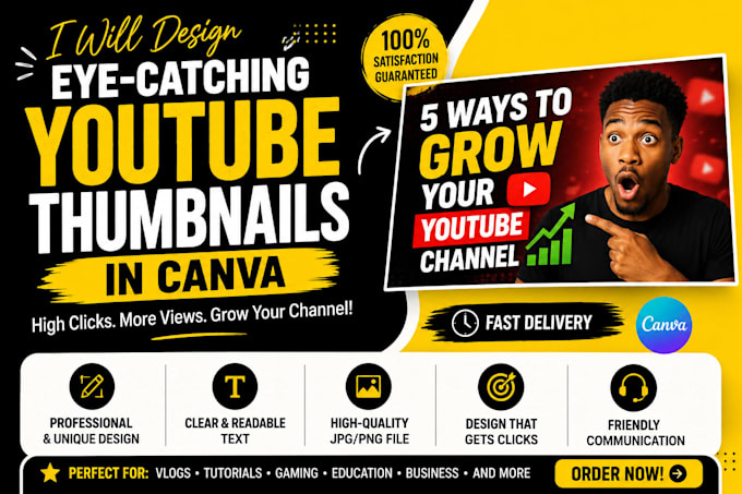 design eyecatching youyube thumbnails in canva