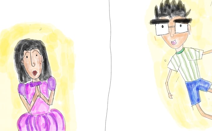 create blake style cartoon style for novels and stories