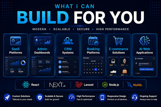 build a full stack saas or web application