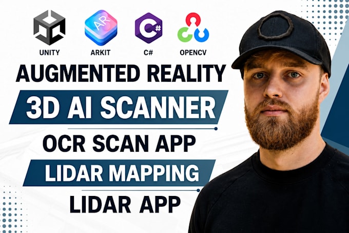 augmented reality app 3d ai scanner app or ocr scan,lidar app with lidar mapping