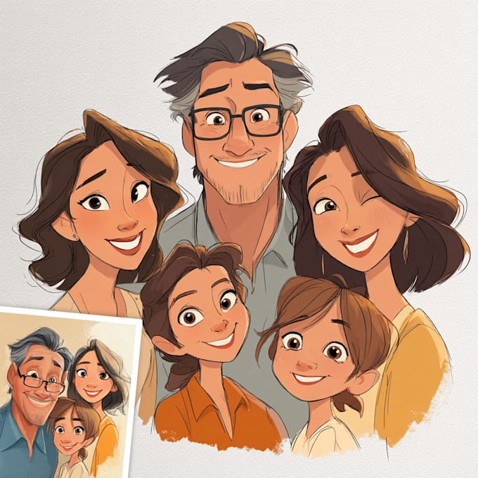 do disney cartoon portrait