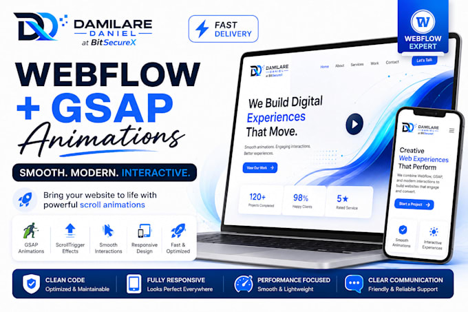 add smooth gsap animations to your webflow website