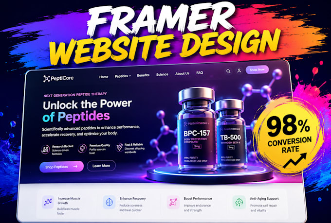 design framer website, fix framer website design develop framer website