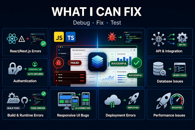 debug and fix bugs in your lovable, bolt, replit or v0 app