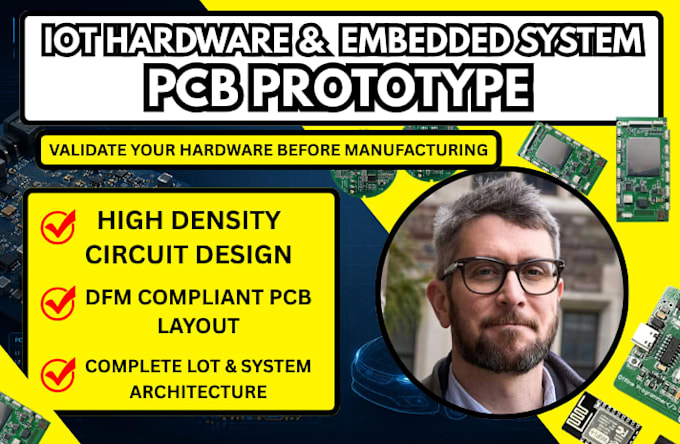 design pcb electronics, hardware prototypes, iot pcb with esp32,embedded system