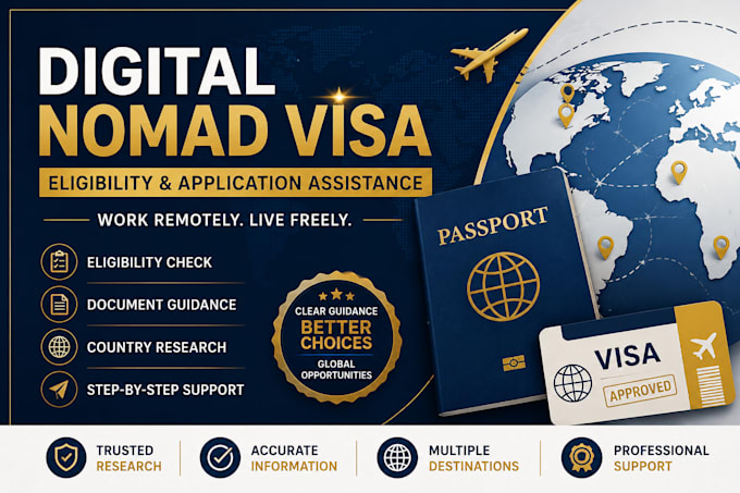 provide digital nomad visa eligibility and application assistance
