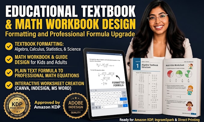 format and design educational textbook geometry workbooks or algebra study guide