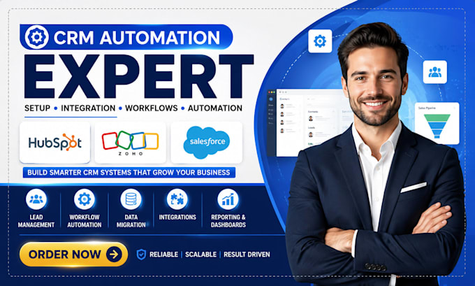 migrate and integrate hubspot, zoho, salesforce, pipedrive CRM data