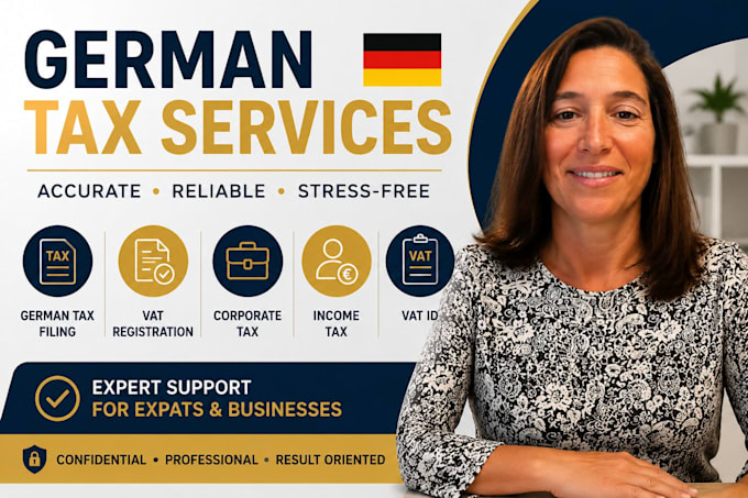 german vat registration, tax filling, corporate tax, income tax and vat id