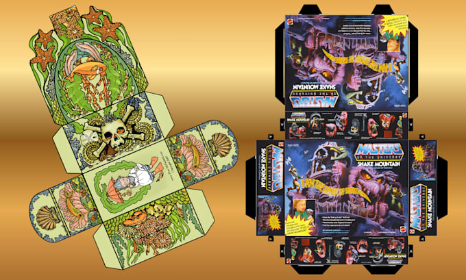 create printable board game box, card game box design 3d mockup packaging layout