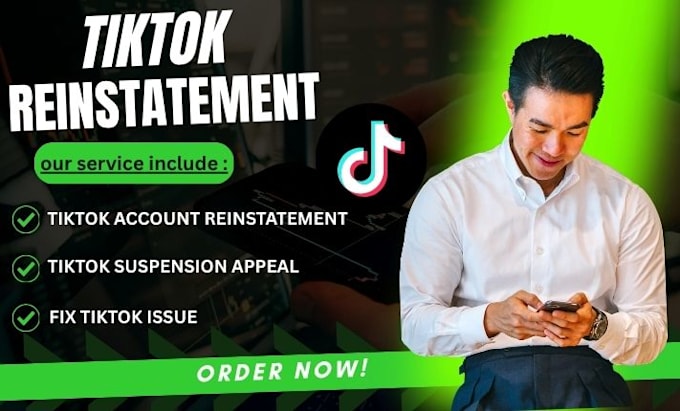 do tiktok reinstatement for suspended account
