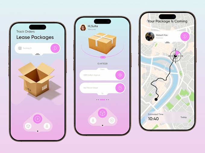 develop logistics app, courier app, delivery tracking and fleet management app