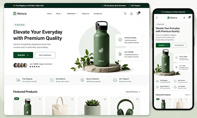 design a high converting shopify cro dropshipping store whop shopify checkout